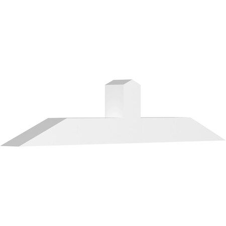 Ekena Millwork Portland Architectural Grade PVC Gable Bracket, 72"W x 15"H x 6"D x 6"F, 5/12 Pitch GBP072X15X0606POR00
